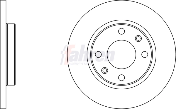 Fahren féktárcsa - FBD6011 - TothCarparts