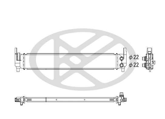 KOYORAD hűtő, motorhűtés - PL443513 - TothCarparts