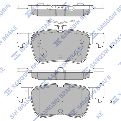 Hi-Q fékbetétkészlet, tárcsafék - SP1919(SD) - TothCarparts