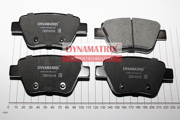 DYNAMATRIX fékbetétkészlet, tárcsafék - DBP4316 - TothCarparts