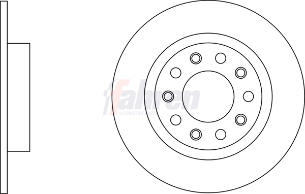Fahren féktárcsa - FBD6673 - TothCarparts