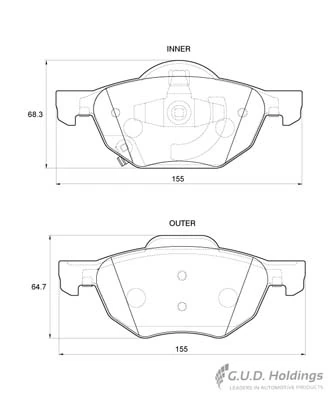 Safeline fékbetétkészlet, tárcsafék - D3783 - TothCarparts