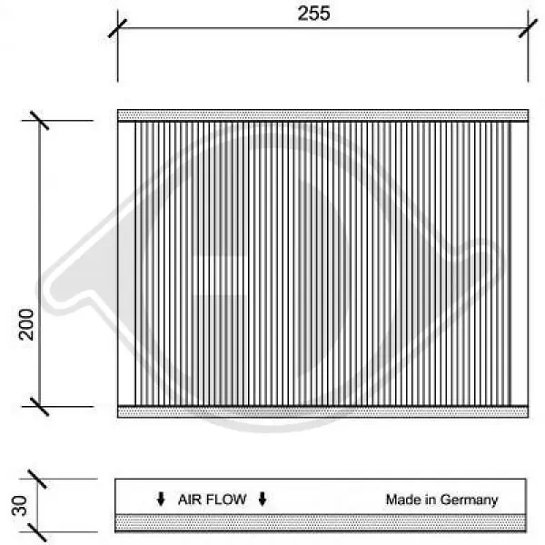 DIEDERICHS szűrő, utastér levegő - DCI1062 - TothCarparts