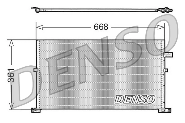 DENSO kondenzátor, klíma - DCN10013 - TothCarparts