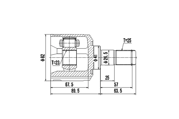 DYNAMATRIX csuklókészlet, hajtótengely - DCV624008 - TothCarparts