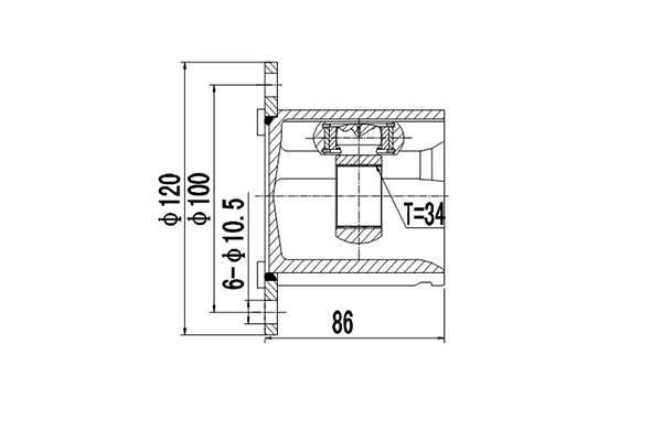 DYNAMATRIX csuklókészlet, hajtótengely - DCV654004 - TothCarparts