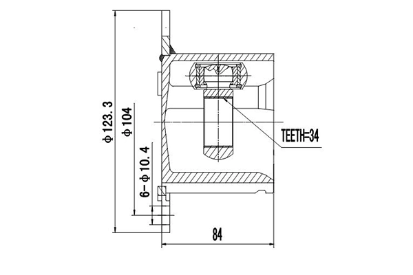 DYNAMATRIX csuklókészlet, hajtótengely - DCV661044 - TothCarparts