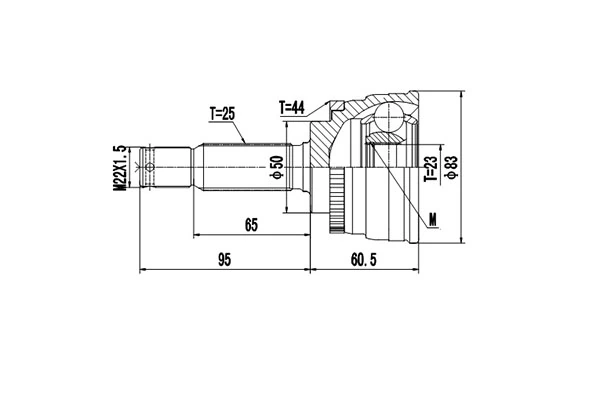 DYNAMATRIX csuklókészlet, hajtótengely - DCV824061 - TothCarparts
