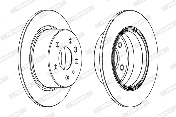 FERODO féktárcsa - DDF003X - TothCarparts