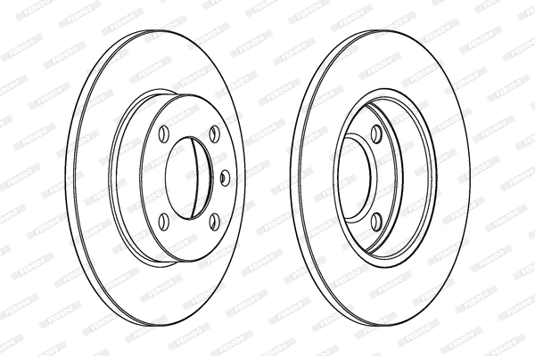FERODO féktárcsa - DDF042C - TothCarparts
