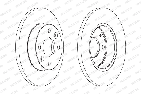 FERODO féktárcsa - DDF055 - TothCarparts