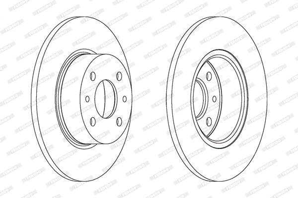 FERODO féktárcsa - DDF066 - TothCarparts