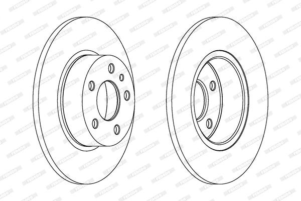 FERODO féktárcsa - DDF067 - TothCarparts