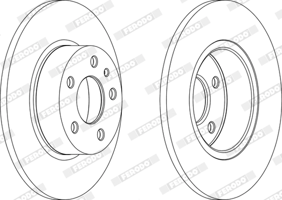 FERODO féktárcsa - DDF067X - TothCarparts