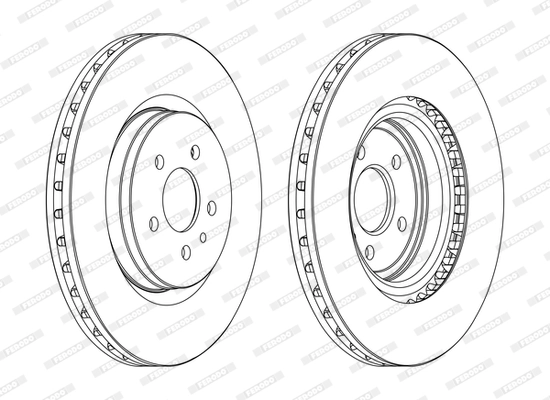 FERODO féktárcsa - DDF1001C - TothCarparts