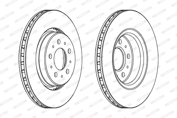 FERODO féktárcsa - DDF1031 - TothCarparts