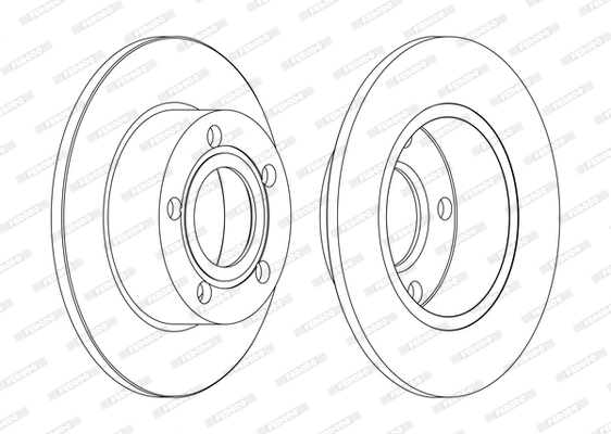 FERODO féktárcsa - DDF1033C - TothCarparts