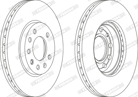 FERODO féktárcsa - DDF1042X - TothCarparts
