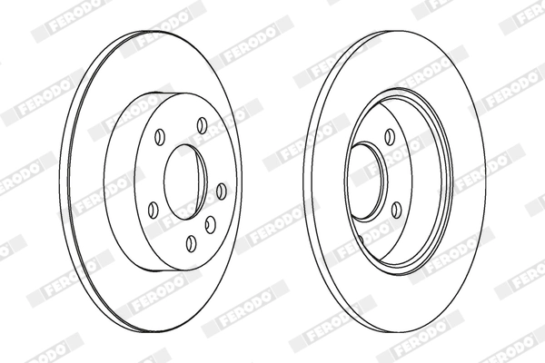 FERODO féktárcsa - DDF1044X - TothCarparts