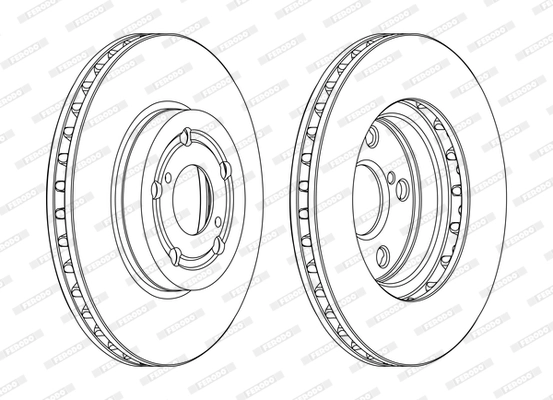 FERODO féktárcsa - DDF1064C - TothCarparts