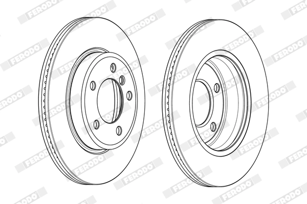 FERODO féktárcsa - DDF1066X - TothCarparts