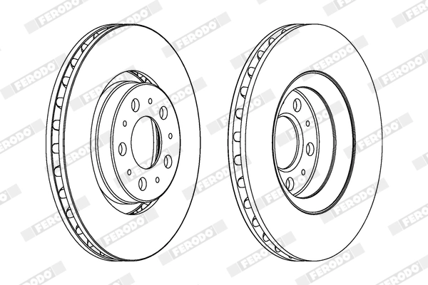FERODO féktárcsa - DDF1078X - TothCarparts