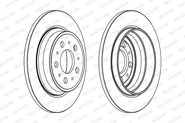 FERODO féktárcsa - DDF1079C - TothCarparts