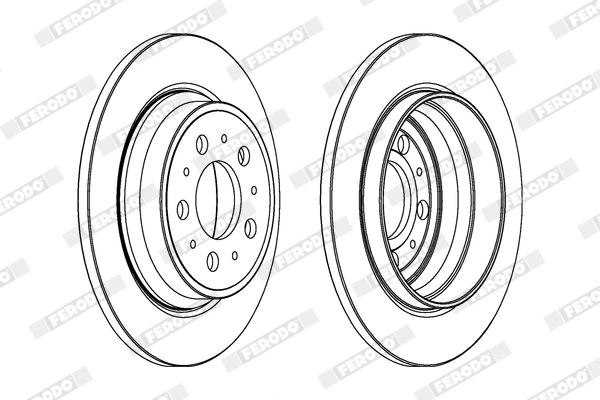 FERODO féktárcsa - DDF1079X - TothCarparts