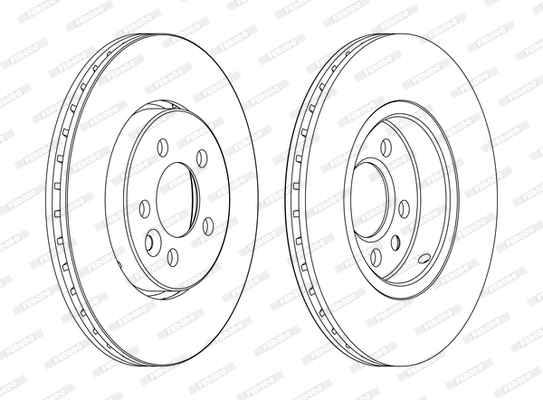 FERODO féktárcsa - DDF1080C - TothCarparts