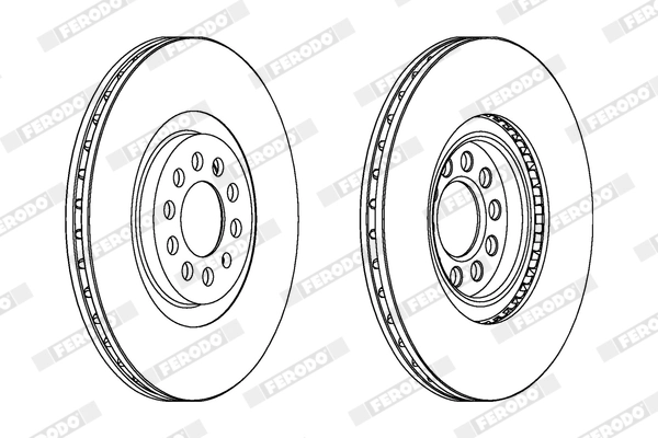 FERODO féktárcsa - DDF1118X - TothCarparts