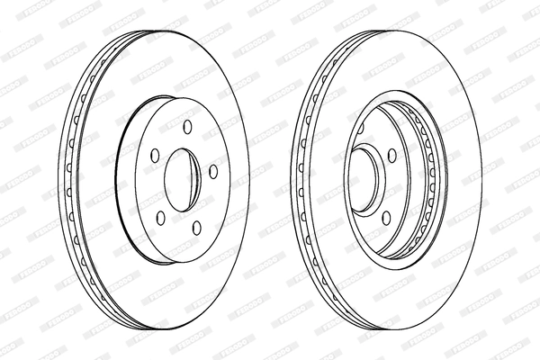FERODO féktárcsa - DDF1125C - TothCarparts