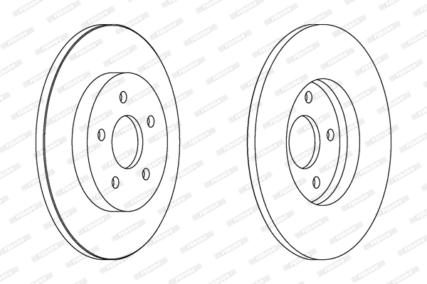 FERODO féktárcsa - DDF1126C - TothCarparts