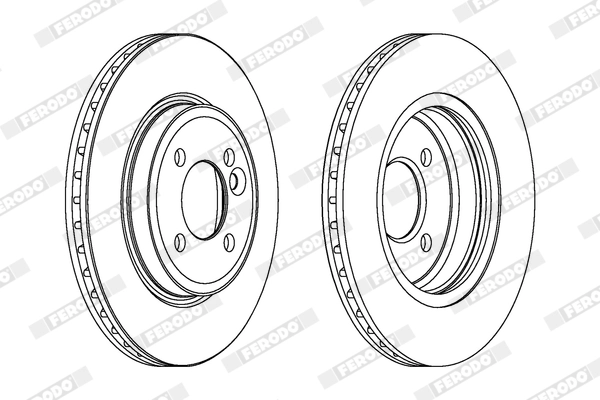 FERODO féktárcsa - DDF1127X - TothCarparts