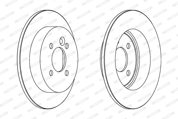 FERODO féktárcsa - DDF1128 - TothCarparts