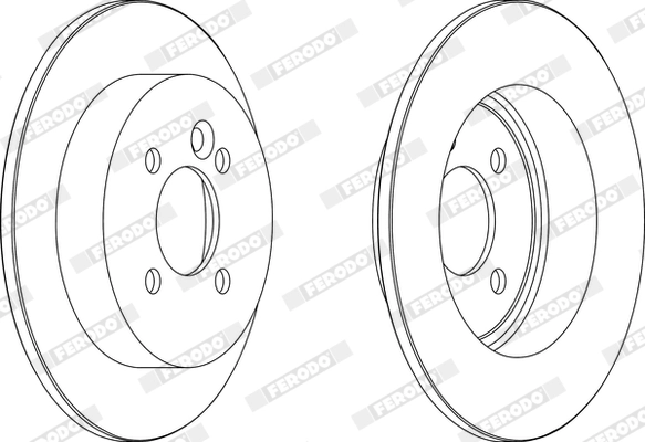 FERODO féktárcsa - DDF1128X - TothCarparts