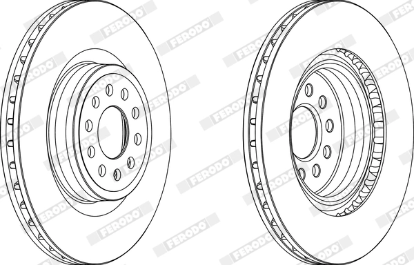 FERODO féktárcsa - DDF1137C-1 - TothCarparts