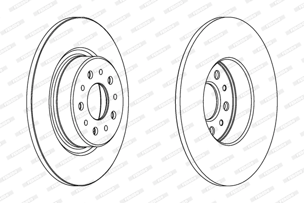 FERODO féktárcsa - DDF1138 - TothCarparts