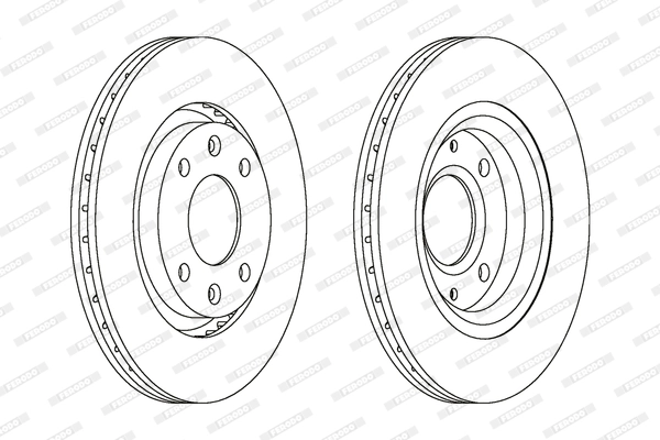 FERODO féktárcsa - DDF1140C - TothCarparts