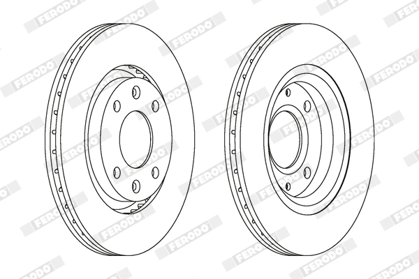 FERODO féktárcsa - DDF1140X - TothCarparts