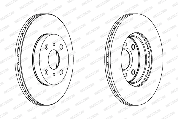 FERODO féktárcsa - DDF1149C - TothCarparts