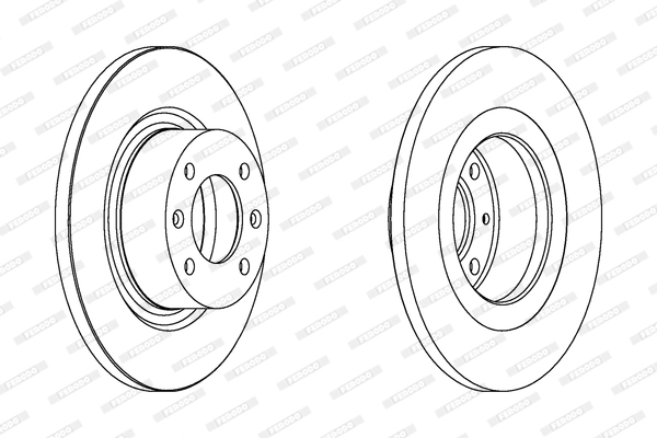 FERODO féktárcsa - DDF1157C - TothCarparts