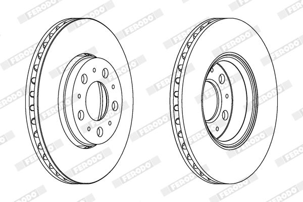 FERODO féktárcsa - DDF1163X - TothCarparts