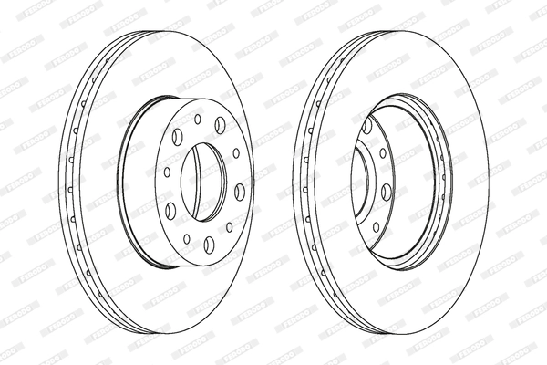FERODO féktárcsa - DDF1170 - TothCarparts