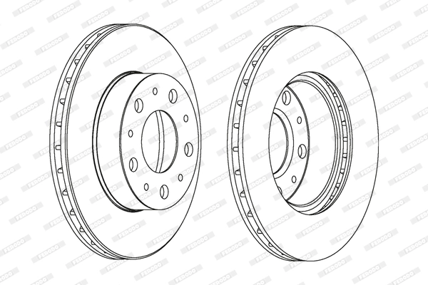 FERODO féktárcsa - DDF1171C - TothCarparts