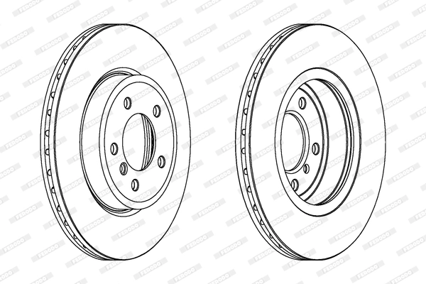 FERODO féktárcsa - DDF1174C - TothCarparts