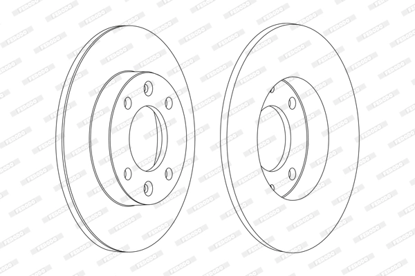 FERODO féktárcsa - DDF1178C - TothCarparts