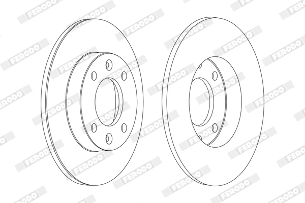 FERODO féktárcsa - DDF1178X - TothCarparts