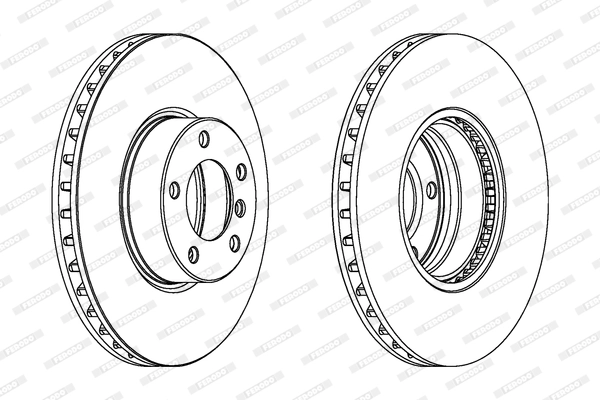 FERODO féktárcsa - DDF1202C-1 - TothCarparts