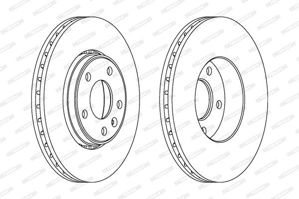 FERODO féktárcsa - DDF1204C-1 - TothCarparts