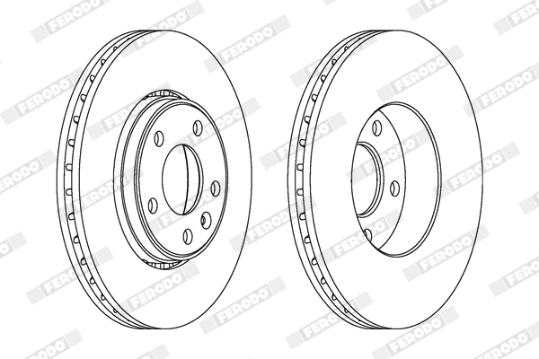 FERODO féktárcsa - DDF1204X - TothCarparts
